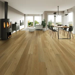 Hardwood floor in modern living room
